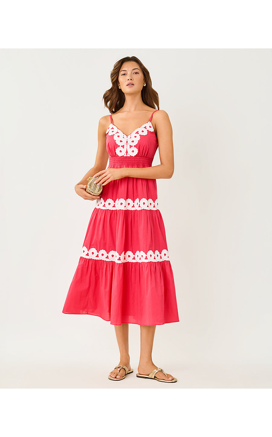 Zanna Midi Dress Paradise Punch