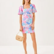 KALINARA SLEEVED ROMPER MULTI ROAR OF THE SEAS