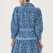 DRENA DRESS STARLIGHT NAVY YOURE AN ANIMAL ENGINEERED WOVEN DRESS