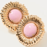 ONE FINAL FLING STUD EARR PINK BLISS