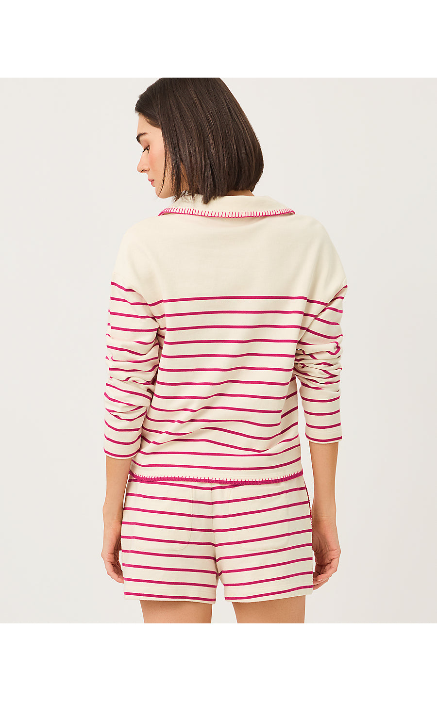 Corvaya Pullover Berry Bouquet Legacy Stripe