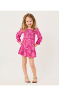 Mini Jilly Long Sleeved Dress Pink Aster The Casbah Allover