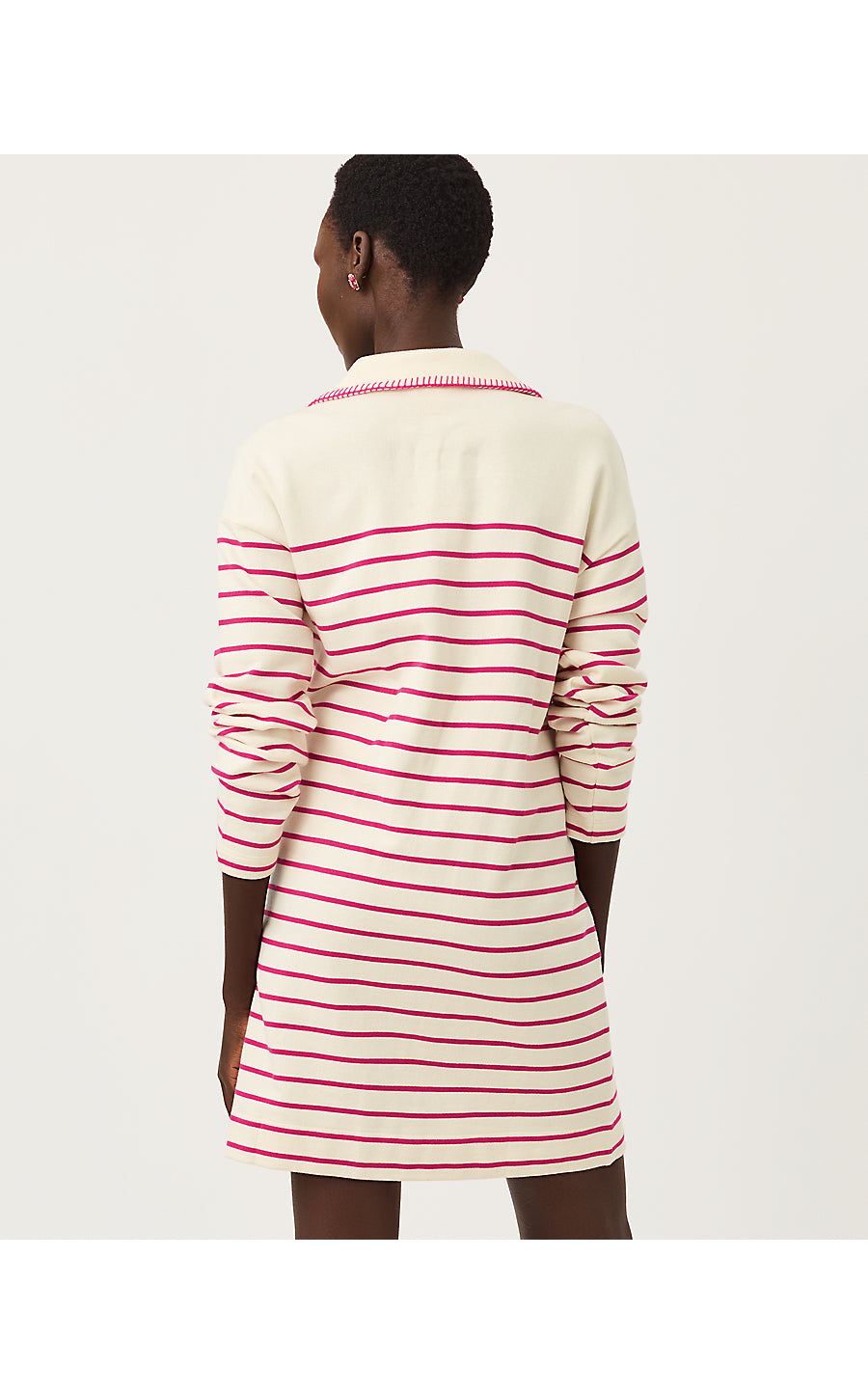 Corvaya Dress Berry Bouquet Legacy Stripe