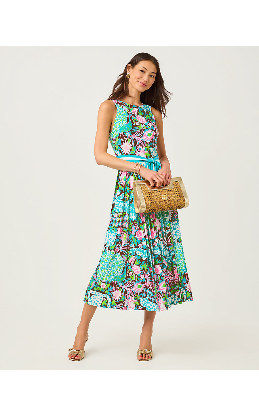 Gracyn Midi Dress Multi Royal Zoo Engineered