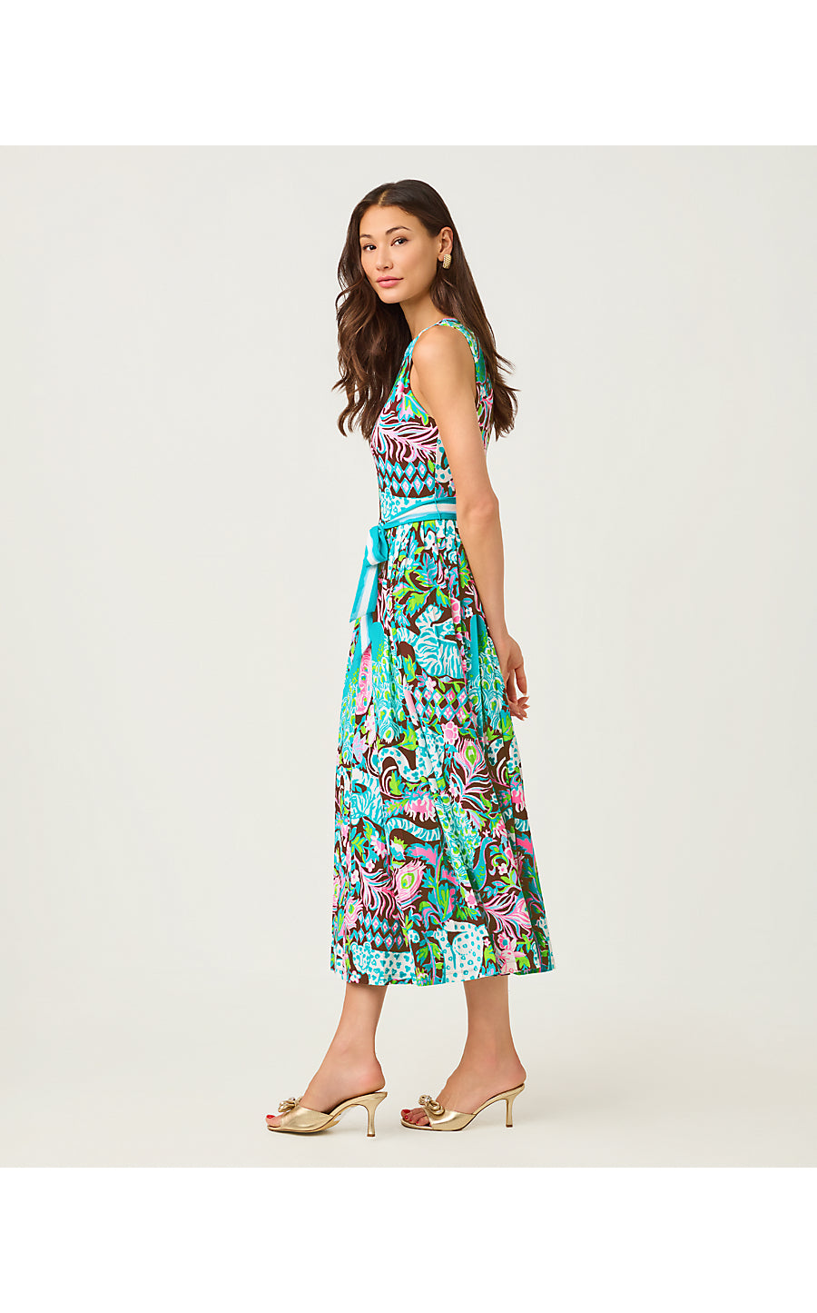 Gracyn Midi Dress Multi Royal Zoo Engineered