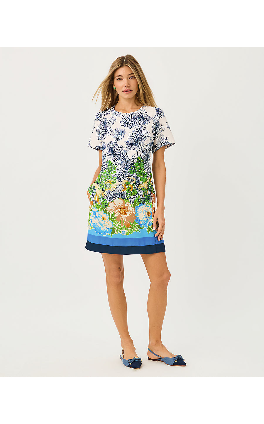 Edita Short Sleeve Shift Rutabaga Sympeony Engineered