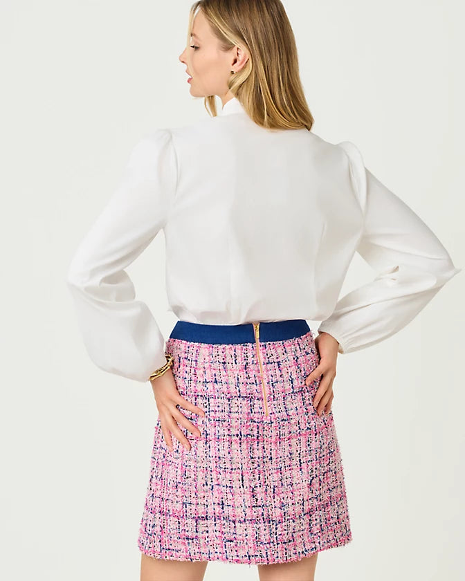 The Bow Lilly Shirt Resort White