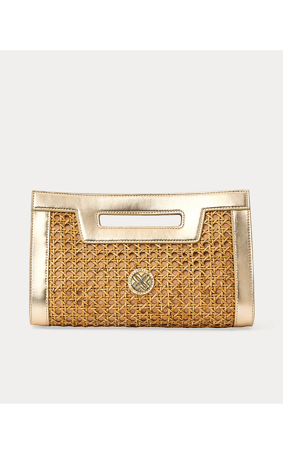 Liza Cane Clutch Natural