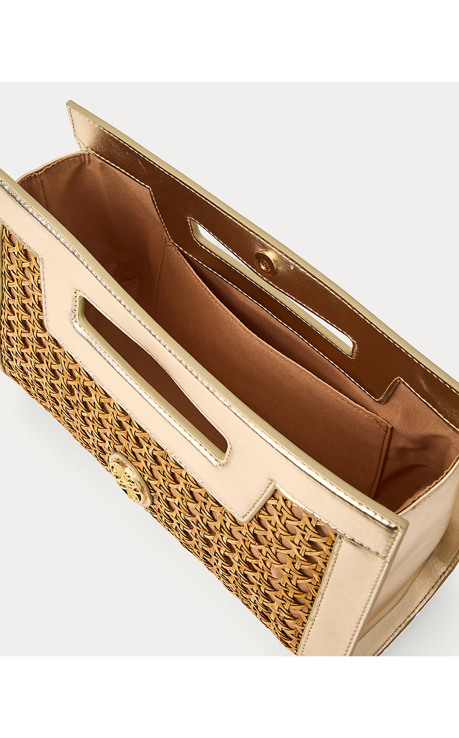 Liza Cane Clutch Natural