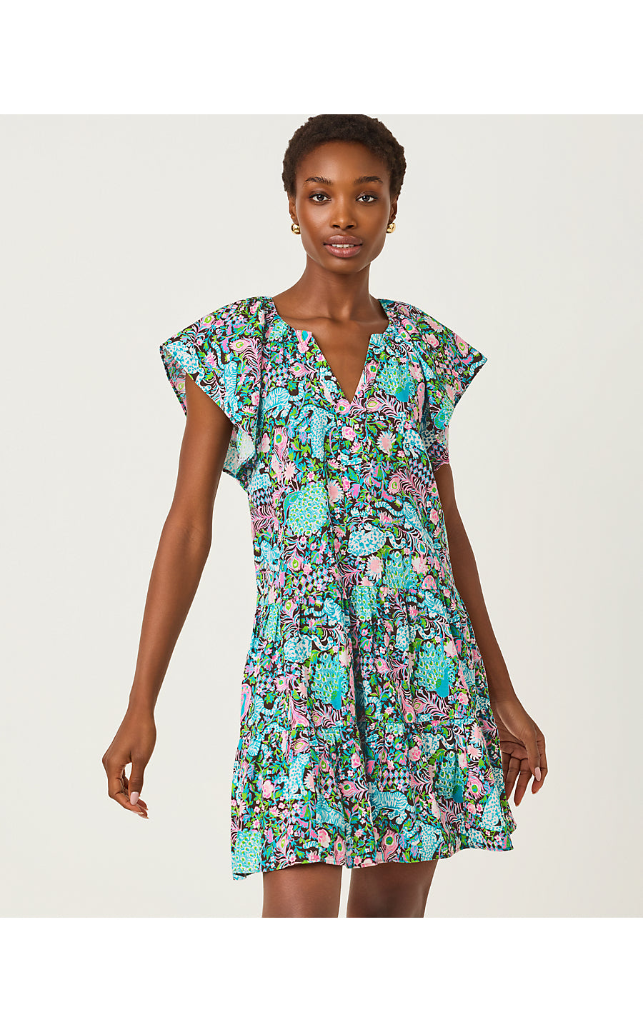 Norella Linen Dress Multi Royal Zoo