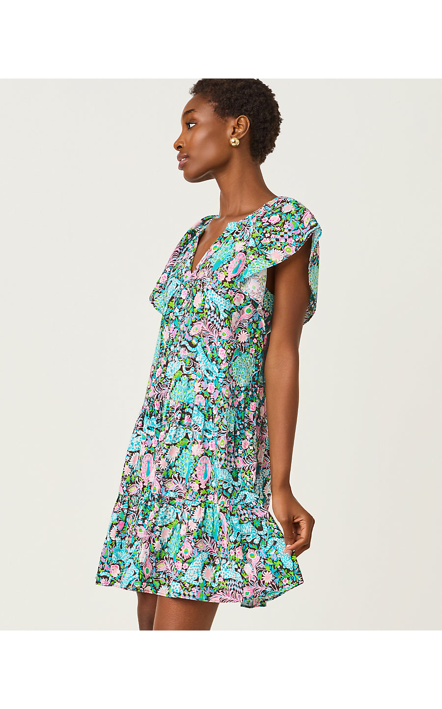 Norella Linen Dress Multi Royal Zoo