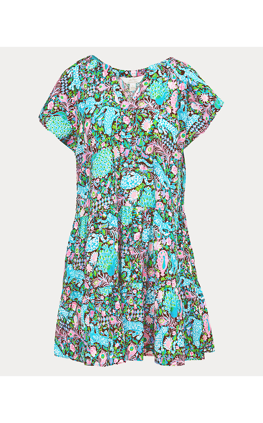 Norella Linen Dress Multi Royal Zoo