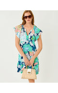 Norella Linen Dress Starlight Navy Tennessees Hibiscus