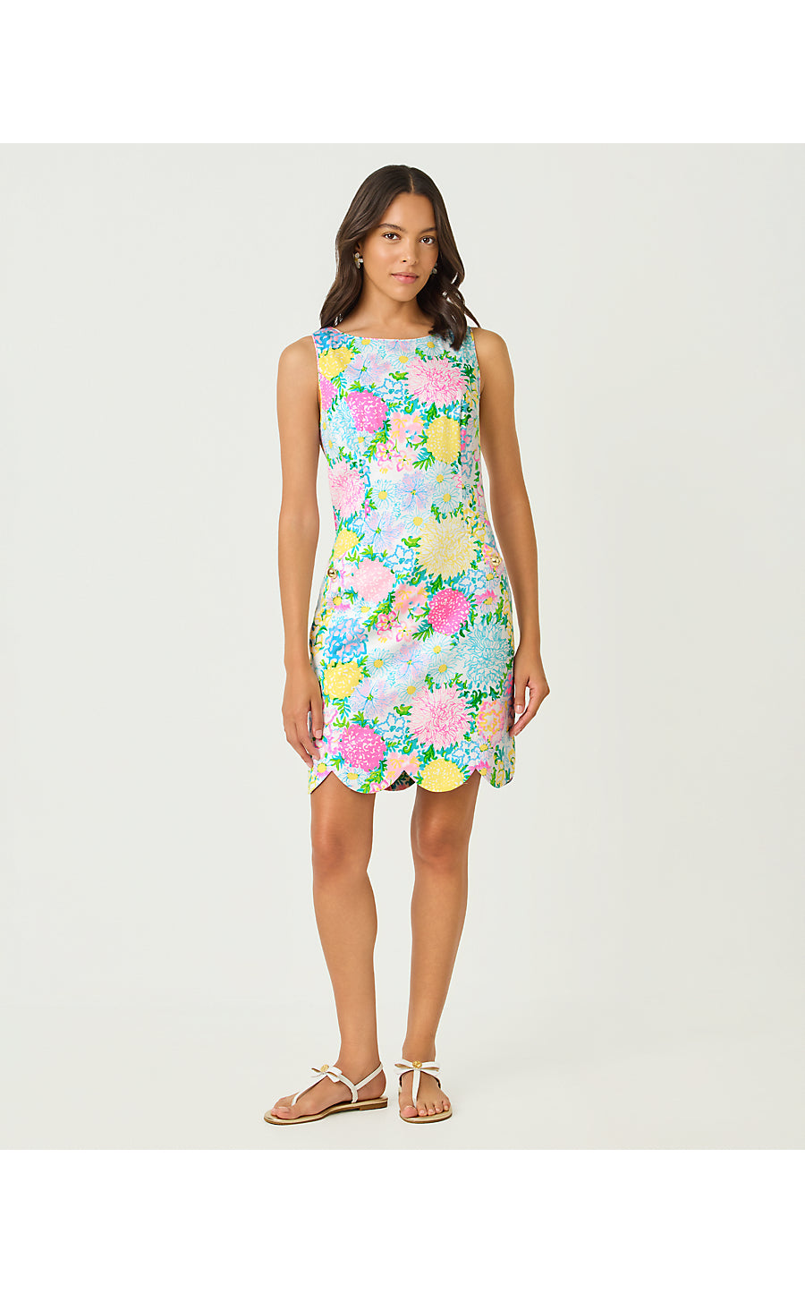 The Scallop Lilly Shift Multi Lilly Garden