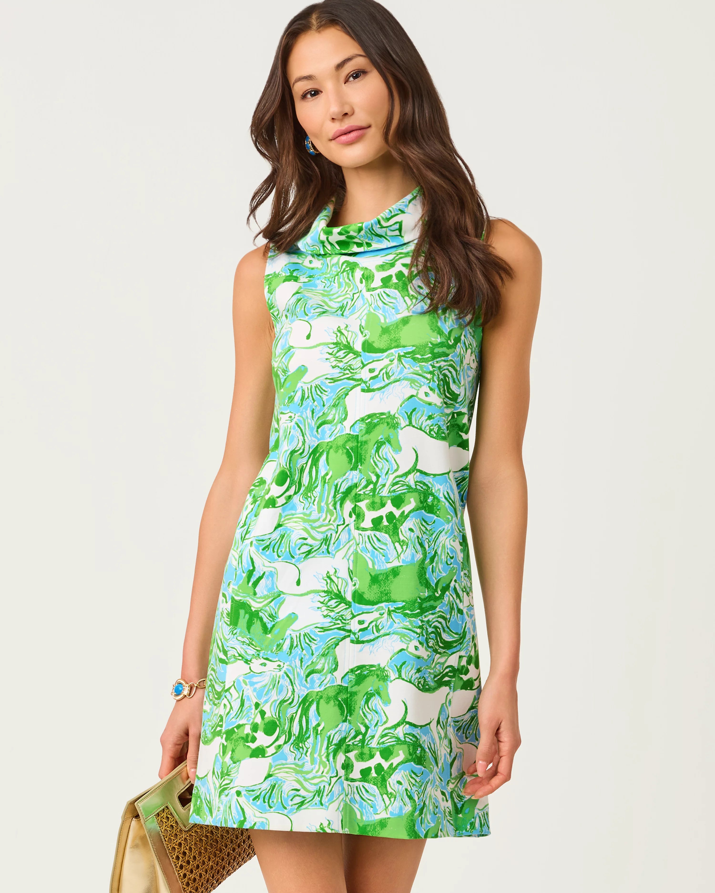 Payson Dress Capri Blue Galloping Gals