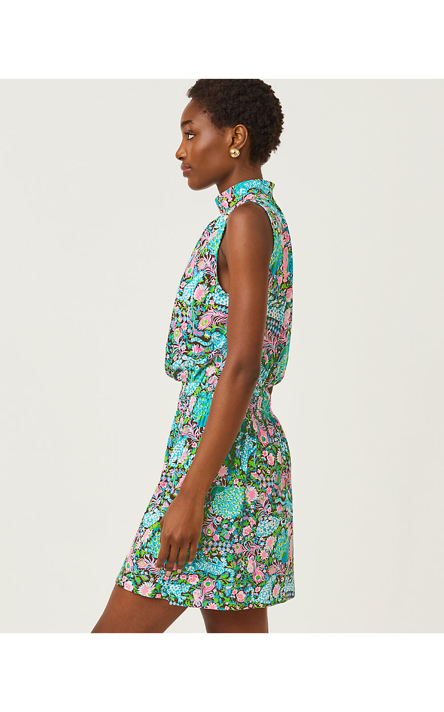 Sherah Skirted Romper Multi Royal Zoo