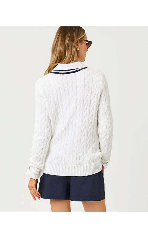 Brockton Sweater Resort White Crab Crochet
