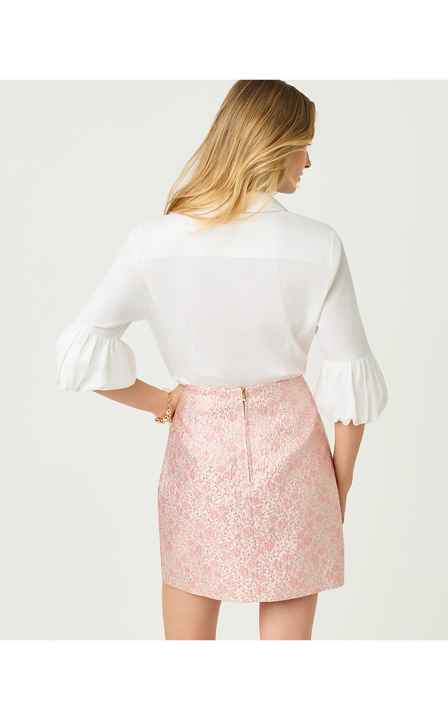 The Bubble Sleeve Lilly Shirt Resort White