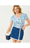 Maryetta Top Resort White Shell Shine