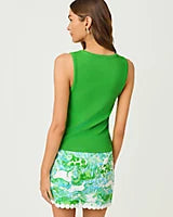 Vanna Knit Top Putting Green