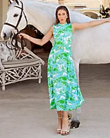 Colman Midi Dress Capri Blue Galloping Gals