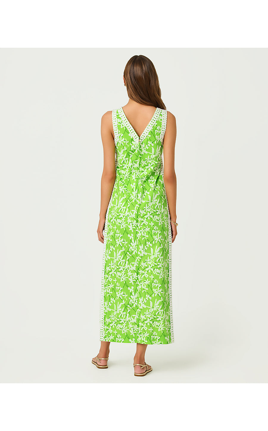 Tina Maxi Romper Crocodile Green Liza Overprint