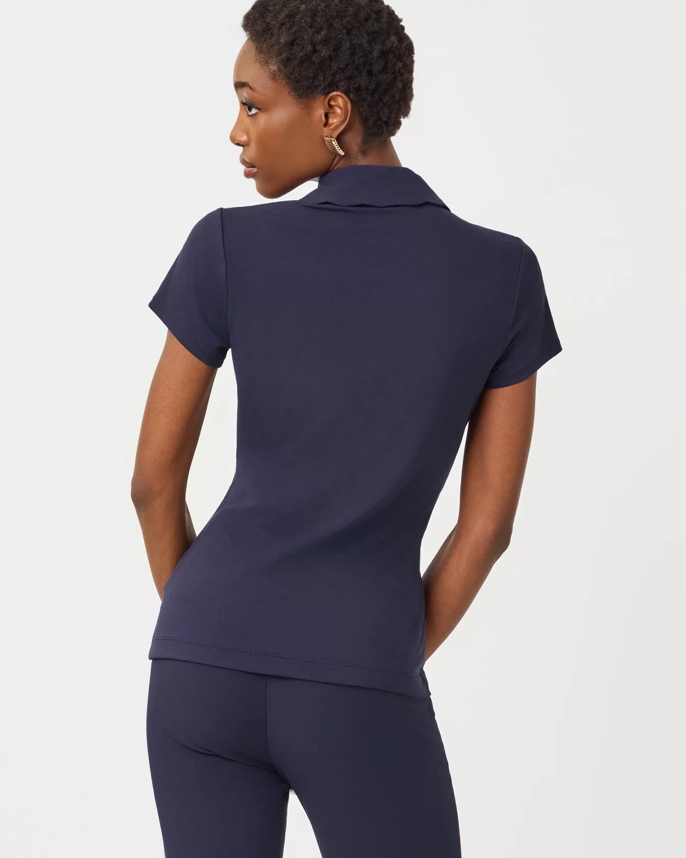 Frida Scallop Polo UPF 50+ True Navy
