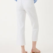HARLEEN HIGH RISE CROP JEAN RESORT WHITE
