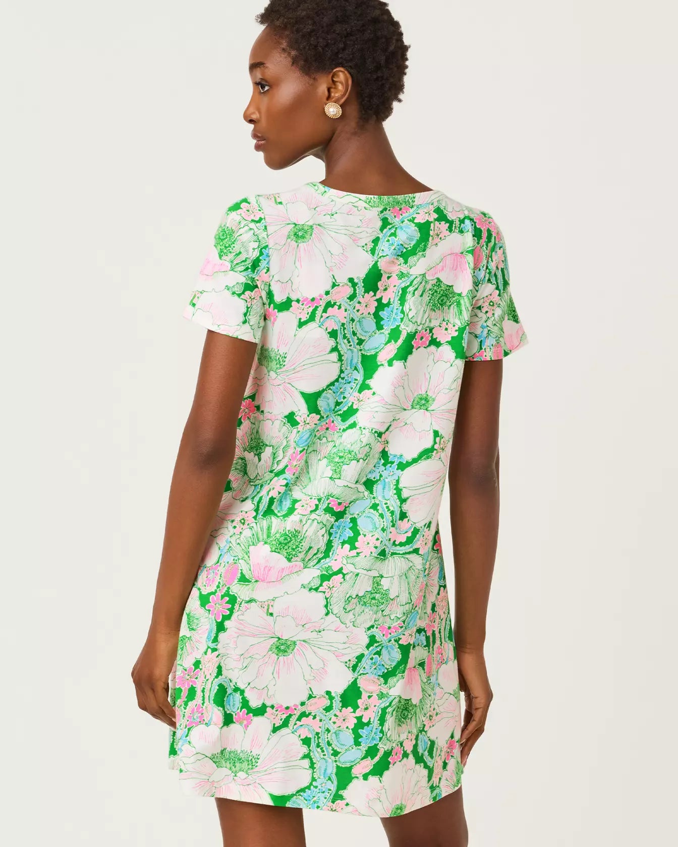 Cody Short Sleeve Dress Putting Green Poppyland