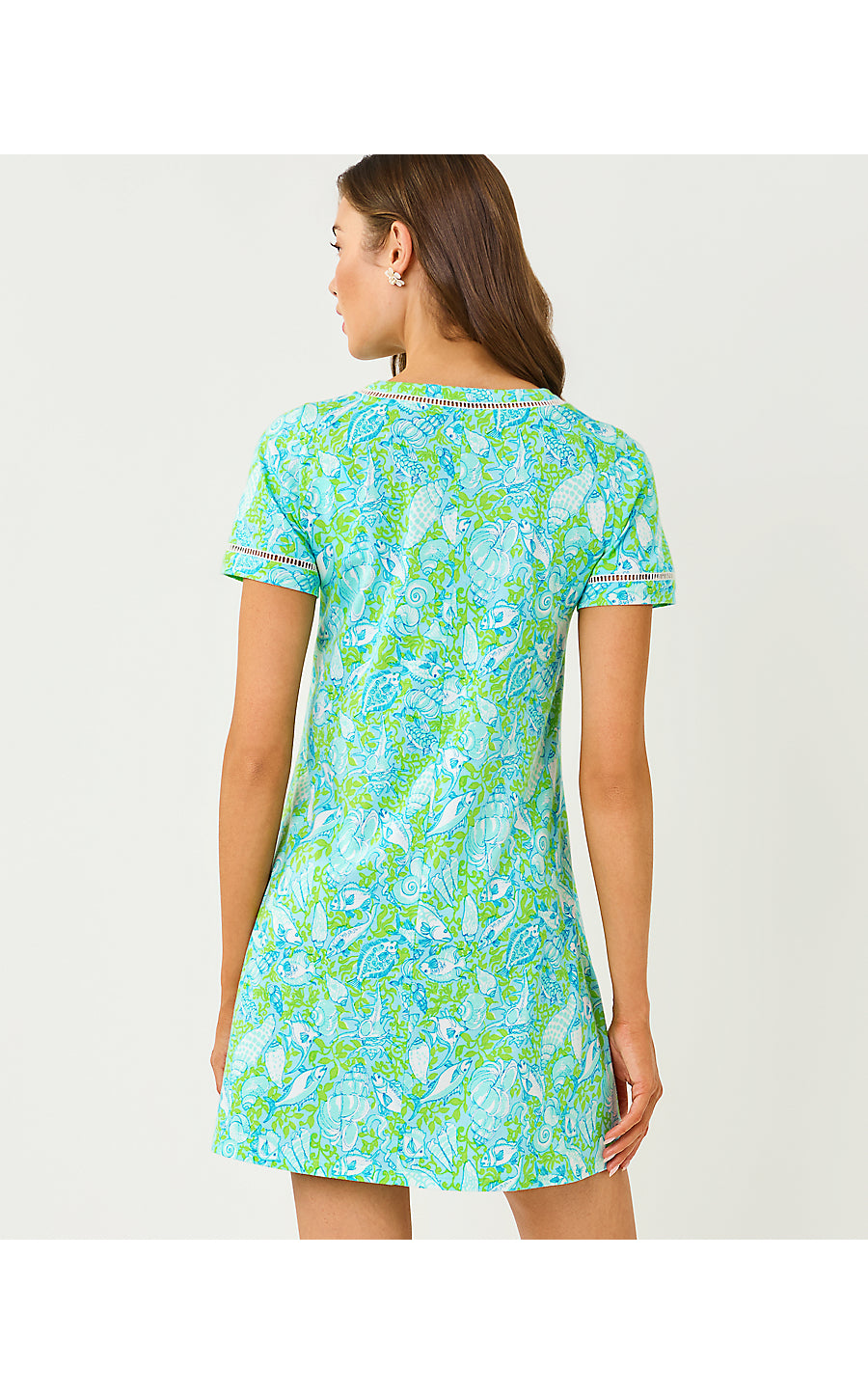Cody Short Sleeve Dress Day Dream Blue Throw Me A Line