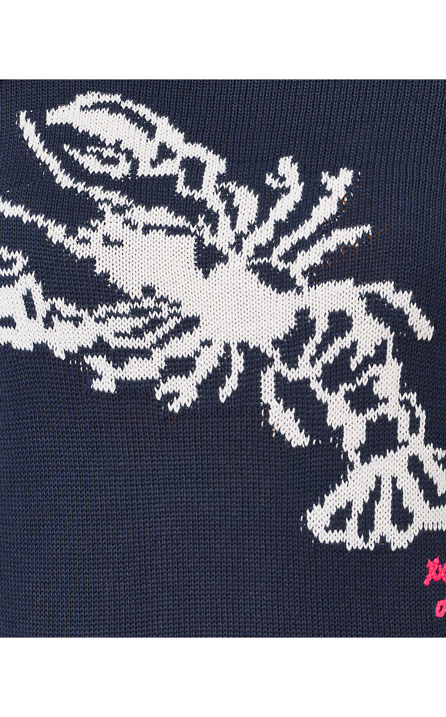 Kellyn Sweater Low Tide Navy Nautical Lobster Jacquard