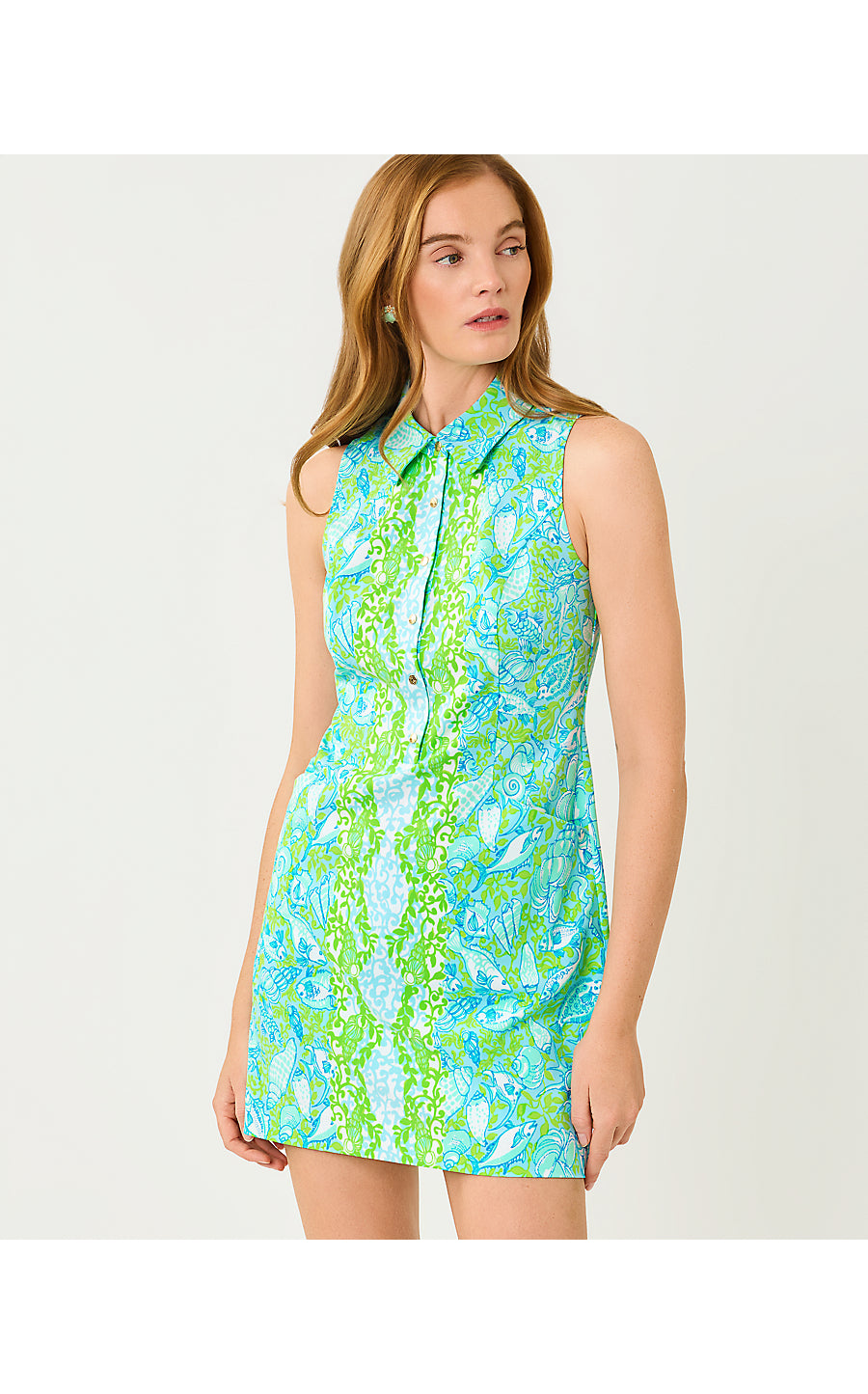UPF 50+ Kathy Dress Day Dream Blue Throw Me A Line Engineered