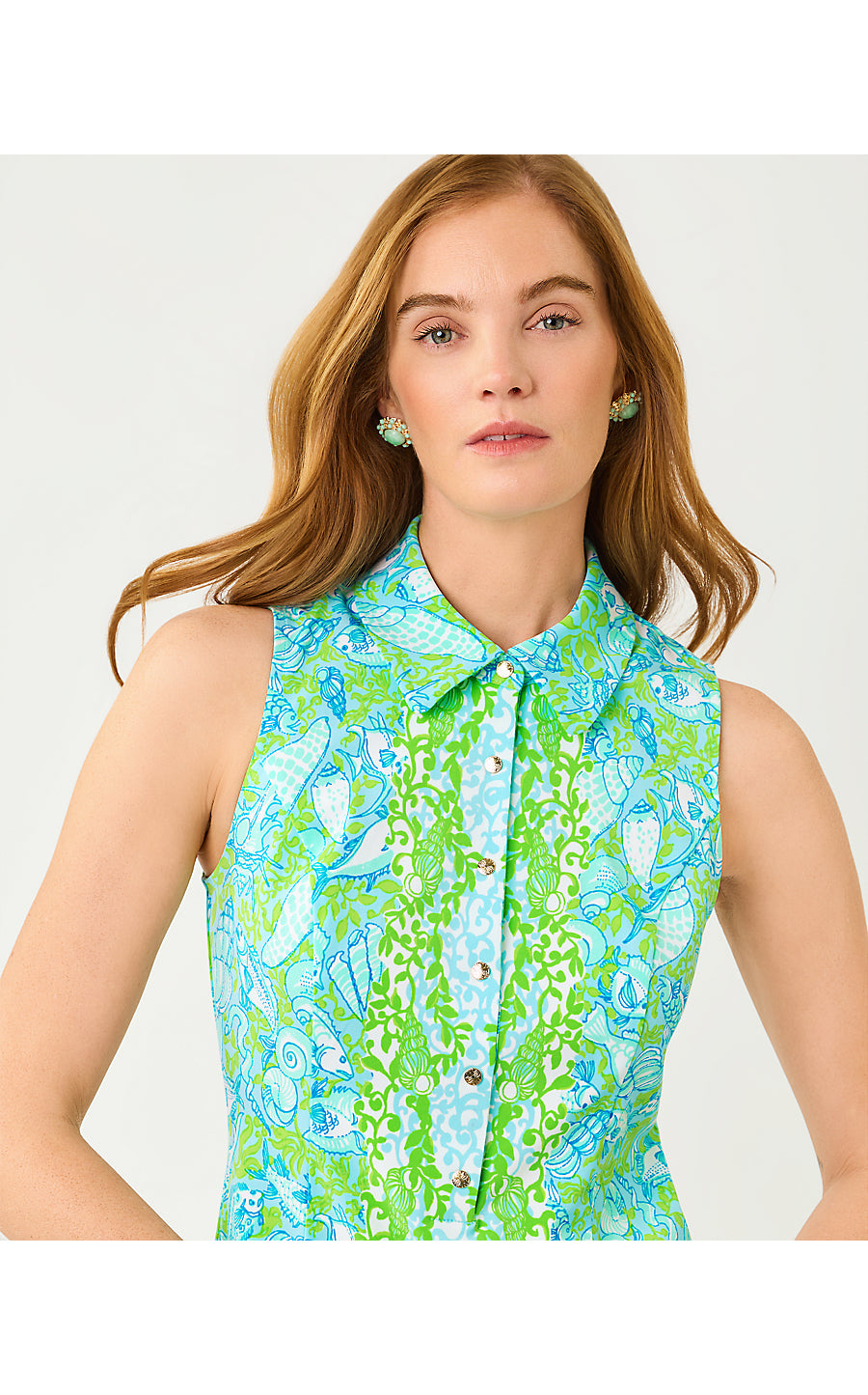 UPF 50+ Kathy Dress Day Dream Blue Throw Me A Line Engineered