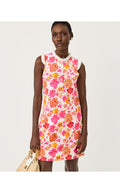 Evangeline Sleeveless Dress Resort White Pansy Fansy