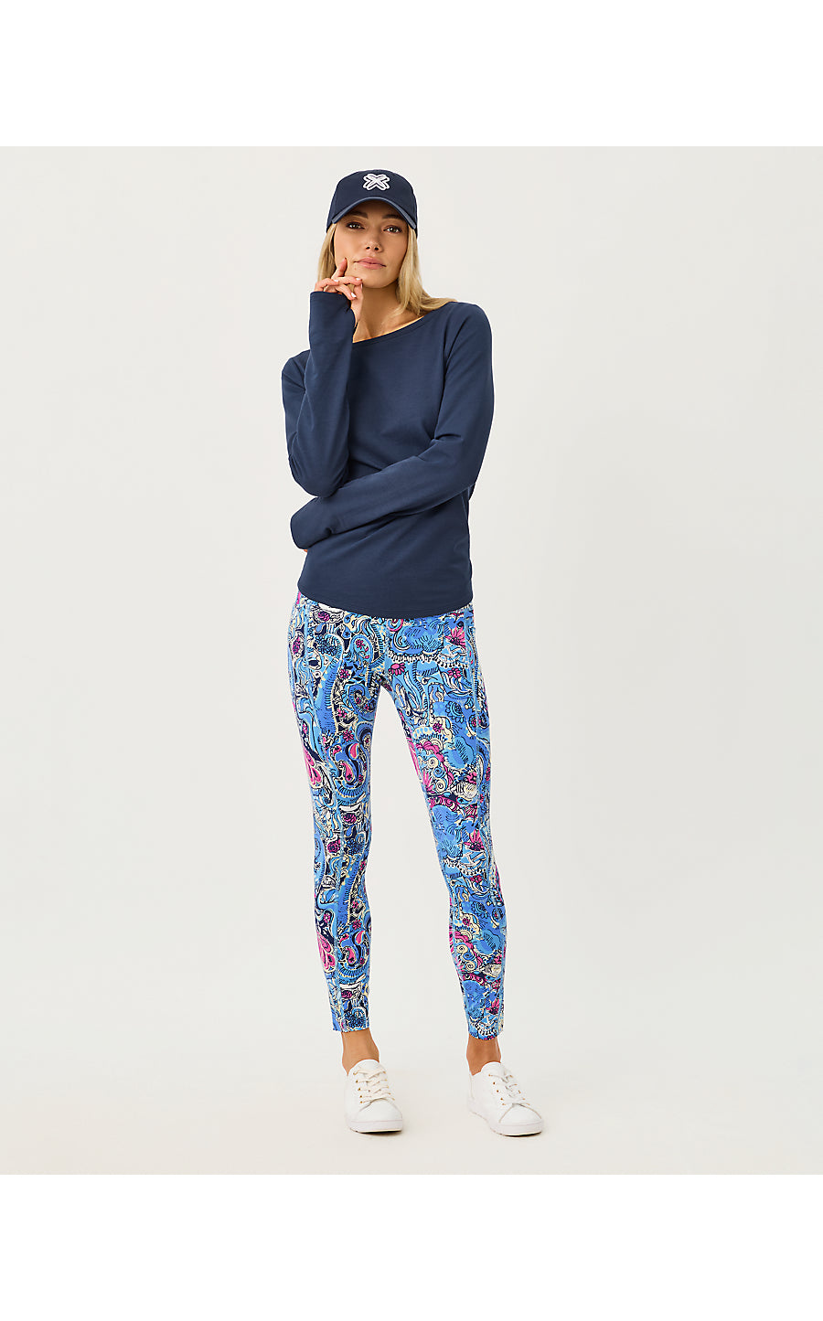 Endurance High Rise Midi Multi Paisley Parade