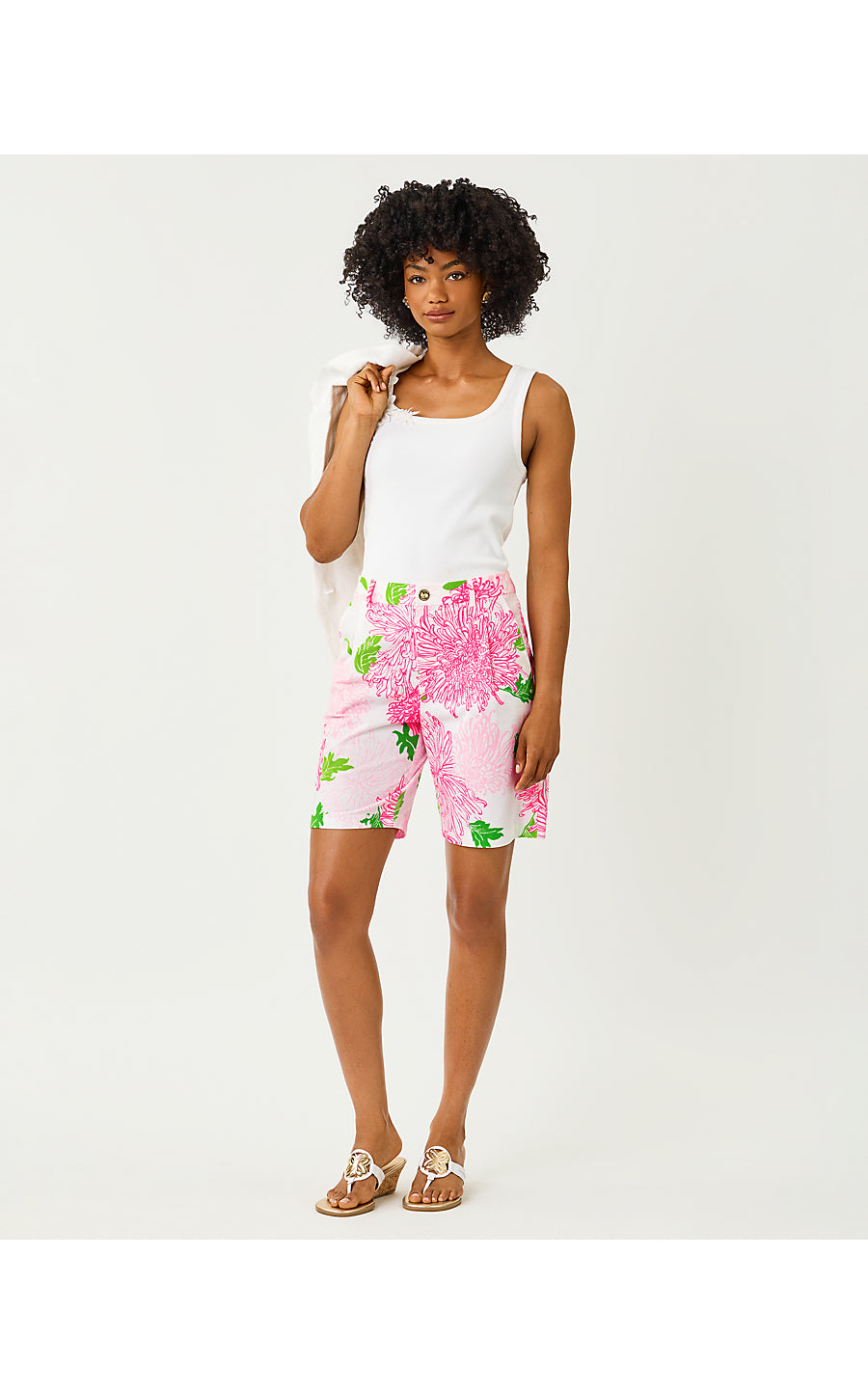 Arametta Stretch Short Resort White Lil Go With The Flow