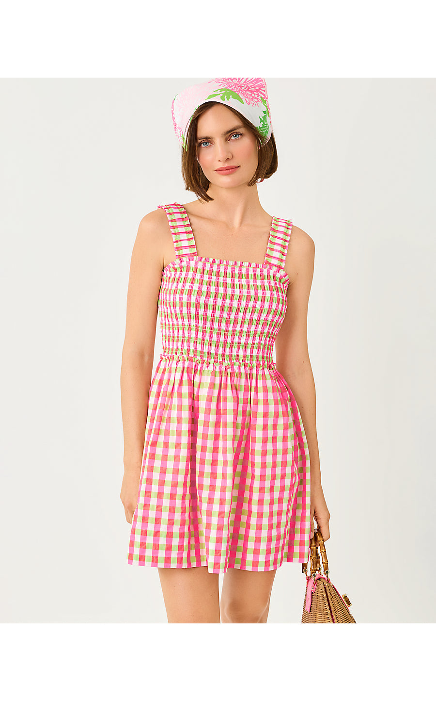 Hadly Skirted Romper Cherry Blossom Pink Summer Lovin Gingham