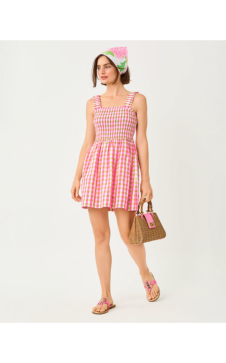 Hadly Skirted Romper Cherry Blossom Pink Summer Lovin Gingham
