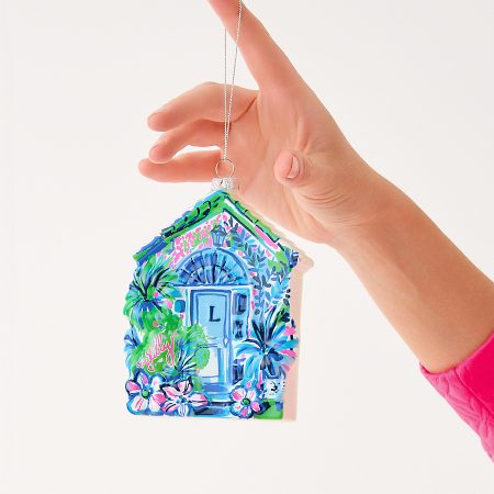 LILLYS HOUSE ORNAMENT MULTI LILLYS DOOR ORNAMENT