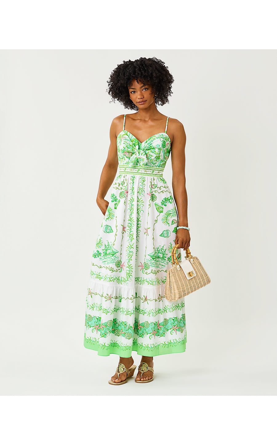 Janae Maxi Dress Resort White Ship To Shore Engineered