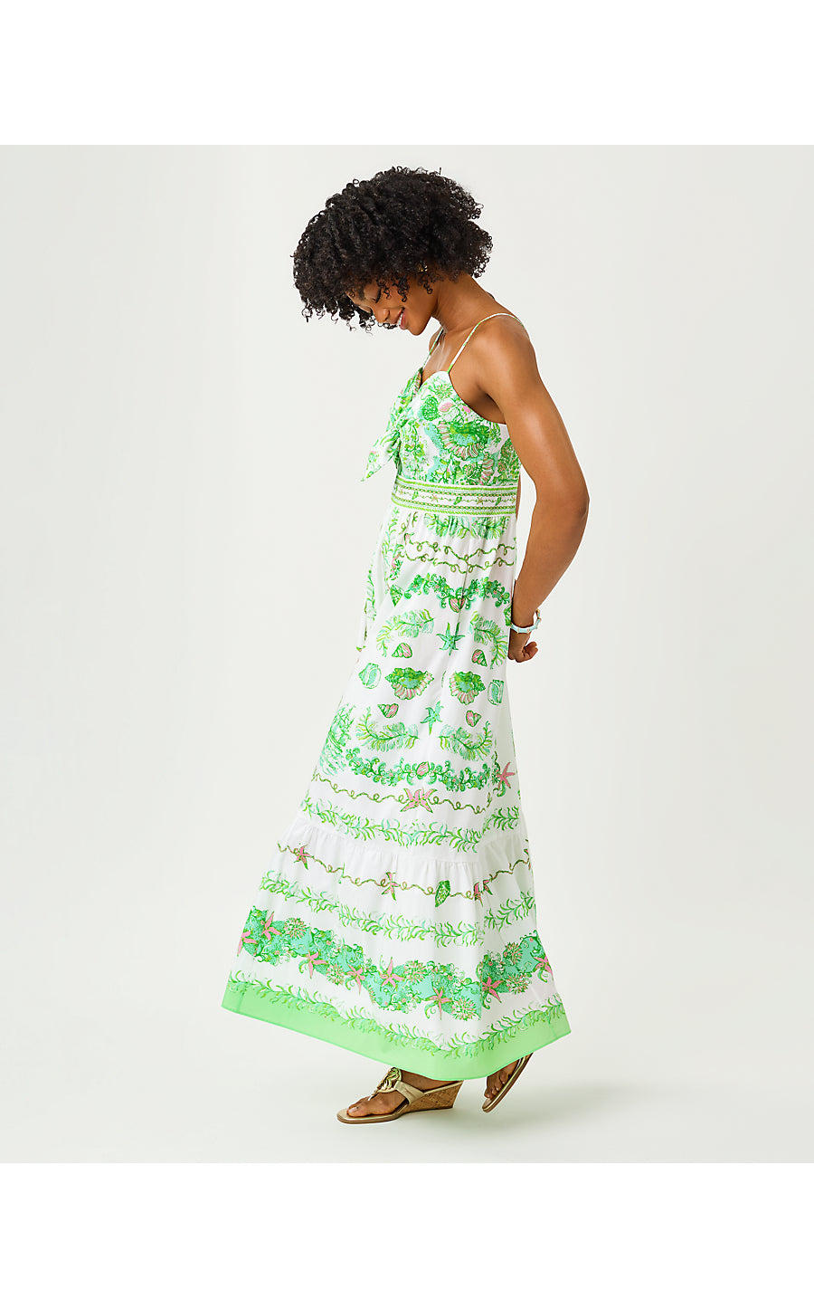 Janae Maxi Dress Resort White Ship To Shore Engineered