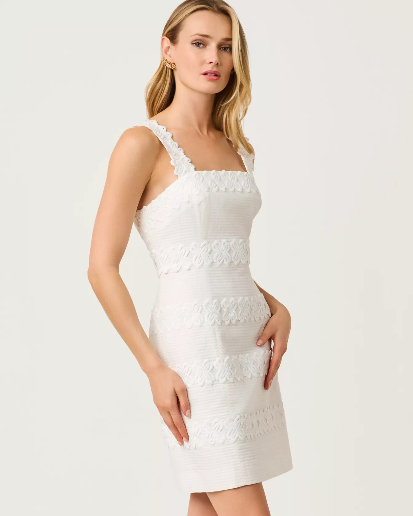Davis Dress Resort White