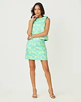 Kels Mini Skirt Capri Blue Tulip Tango Jacquard