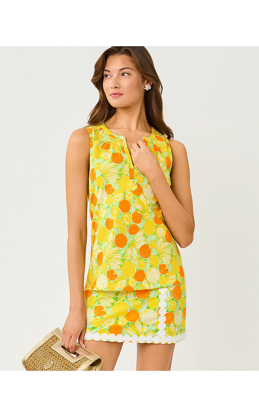 Michelina Mini Skort Island Palm Zesty