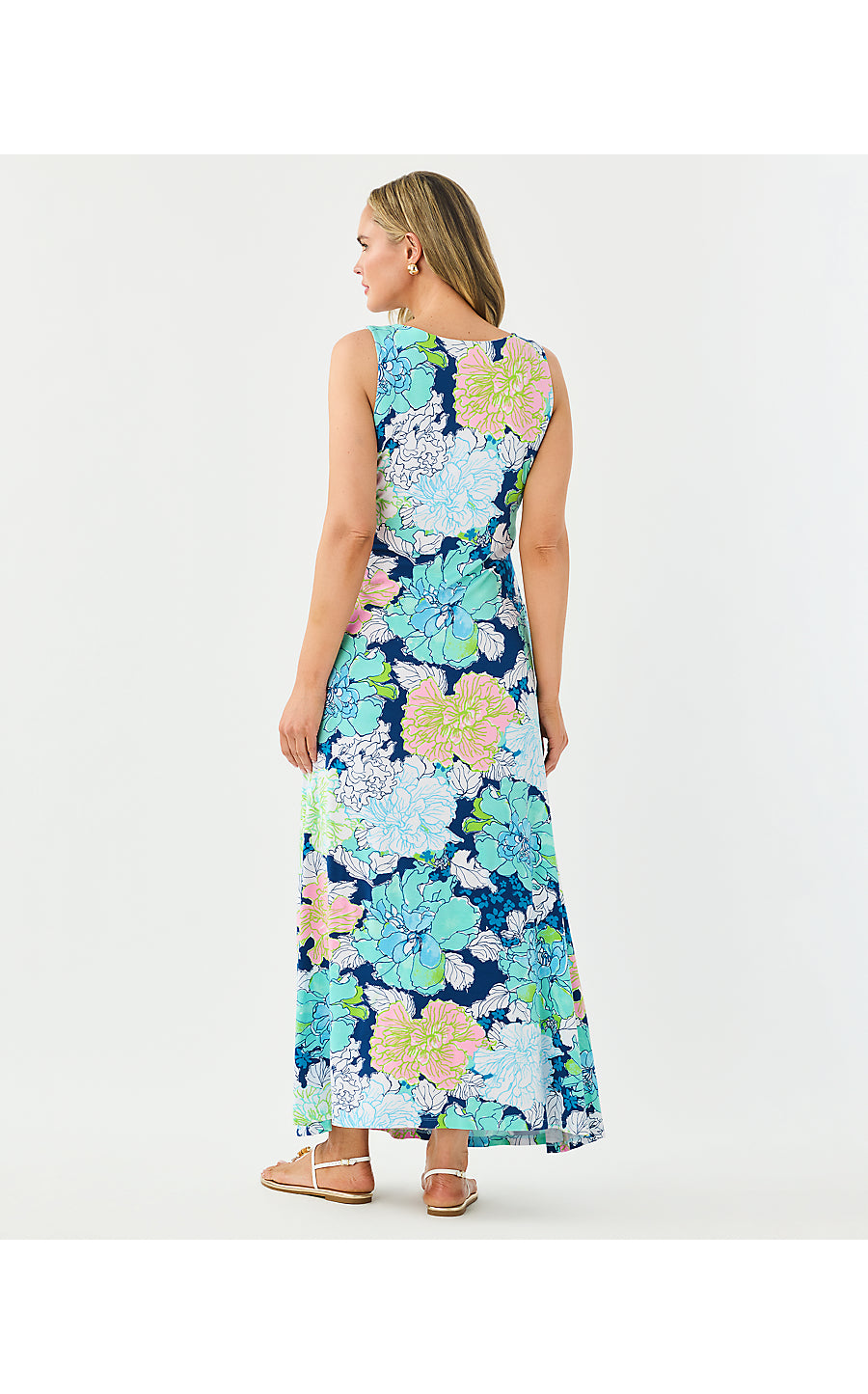 Carolita Maxi Dress Starlight Navy Tennessees Hibiscus