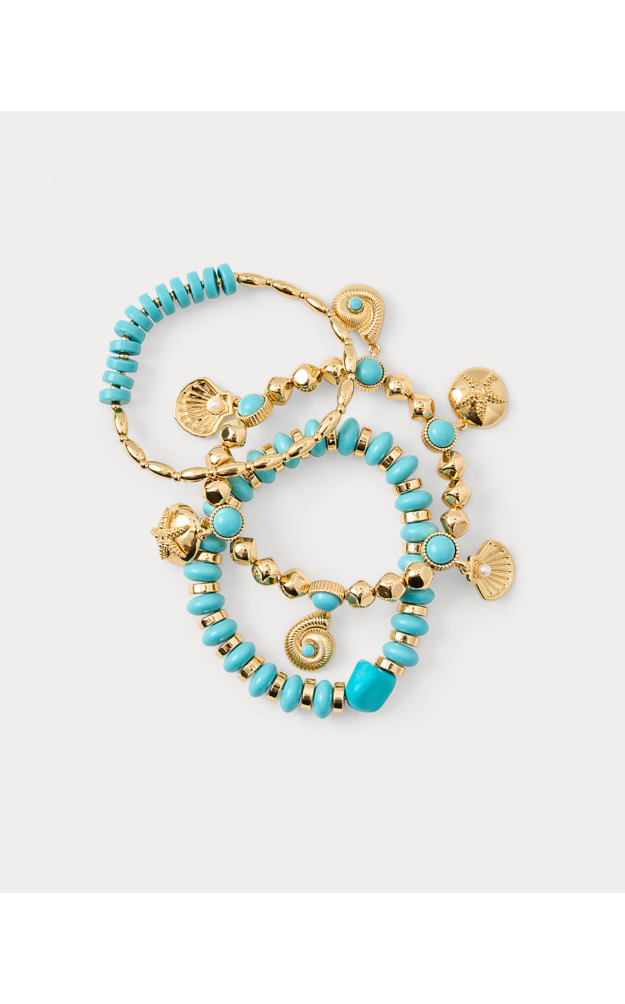 Shell Shine Bracelet Set Day Dream Blue