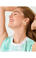 Ship To Shore Stud Earrings Gold Metallic