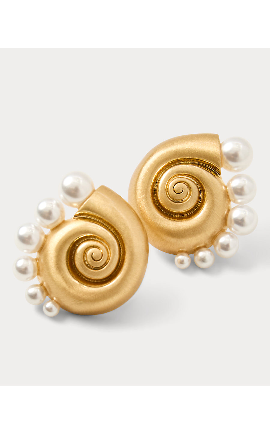 Ship To Shore Stud Earrings Gold Metallic