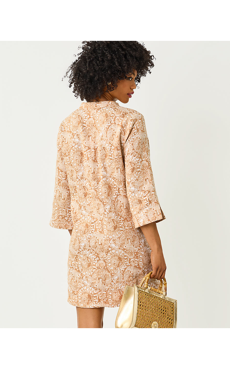 Annadetta Linen Tunic Dress Iced Latte Lil Jims Stuff