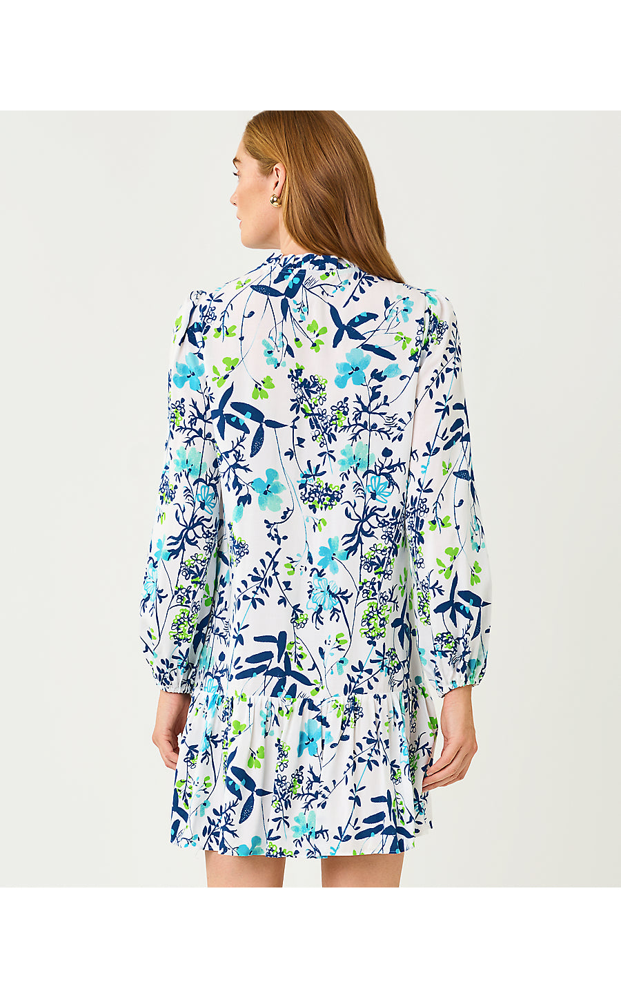 Shaley Tunic Dress Resort White Sea Blooms